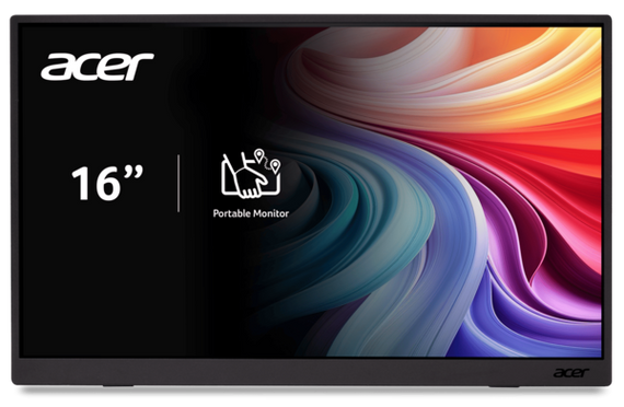 Монiтор 16" Acer PM161Wbmiuux (UM.ZP1EE.012) Black | Зображення 1
