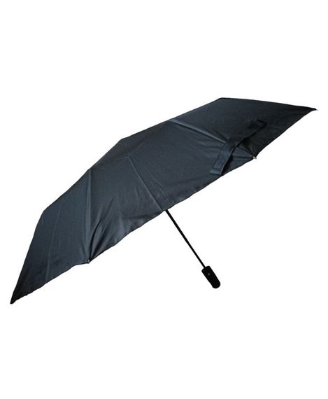 Парасолька чоловіча Kitchen Pro KT-996-BLK напівавтомат, 10 спиць, ручка гак, Чорний | Зображення 1