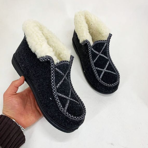 Шерстяные валенки женские 37р 23см, Галоши женские непромокаемые Утепленные валенки DI-60 | Зображення 8