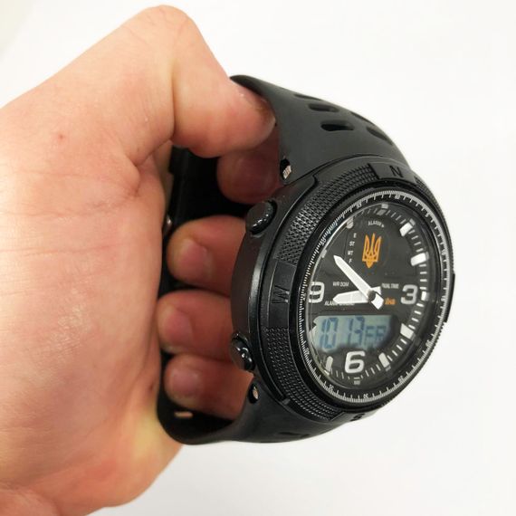 Водонепроникні годинники 50 м SKMEI 5561/1655BKWT, Армійські годинники протиударні BL-92 | Зображення 8