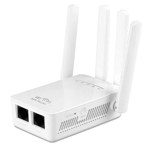 Бездротовий WiFi репітер на 4 антени, 300 Mbps, PIX-LINK LV WR09 / Підсилювач WiFi сигналу для дому / Ретранслятор | Зображення 5