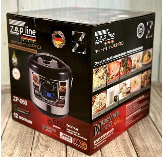 Мультиварка Zepline ZP-060, 6л, 1800W, 12 програм | Зображення 1