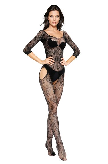 Бодістокінг - Bodystocking 6032, Black, S/L