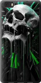 Чехол на Huawei Ascend P8 Lite Череп-часы "4100u-126-17620"