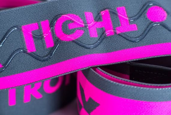 Набір тканевих гумок для фітнесу та спорту MadMax MFA-305 Hiploop 3 шт Grey/Pink (MFA-305-3set) | Зображення 7