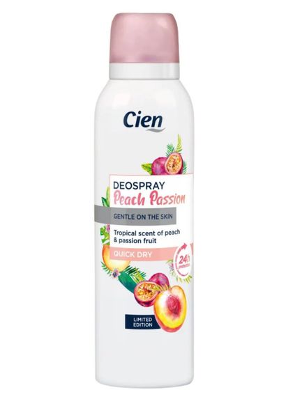 Дезодорант жіночий Cien Peach Passion 200мл
