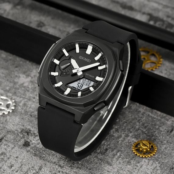 Skmei 2091BKWTWT Black-White White | Зображення 3