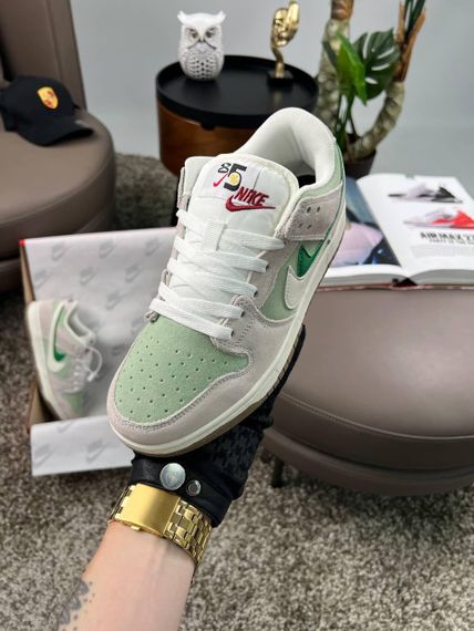 Кросівки SB Dunk Low SE “85 Double Swoosh Light Grey Mint , В'єтнам 39 24 | Зображення 3