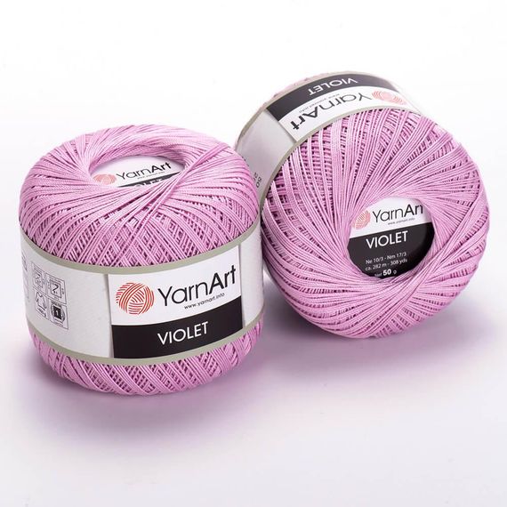 Пряжа YarnArt Violet номер кольору 5049 бавовна пряжа ярнарт віолет