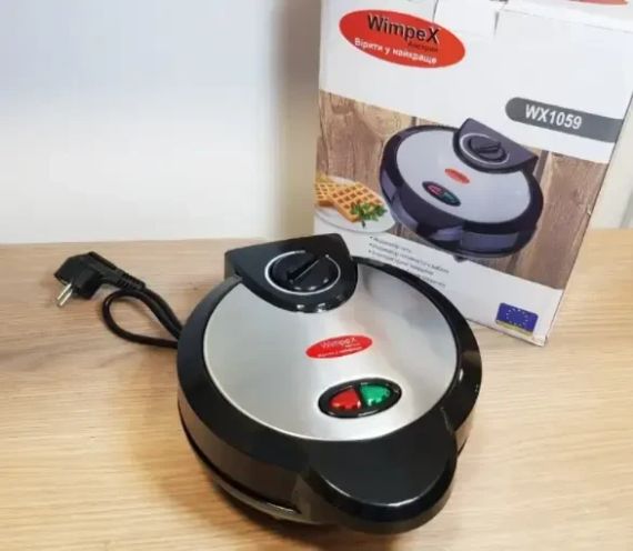 Вафельниця Wimpex WX-1059, 1200 Вт | Зображення 2