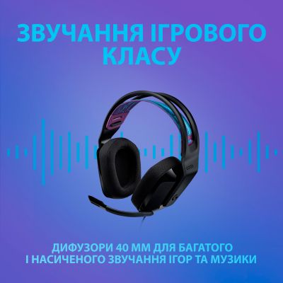 Гарнітура Logitech G335 Black (981-000978) | Зображення 9