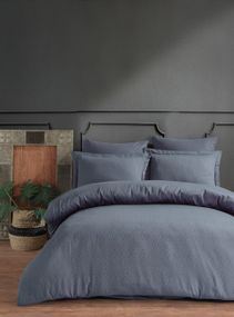 Постільна білизна Limasso Jacquard Ranforse 200 х 220 см Catena Natural Grey