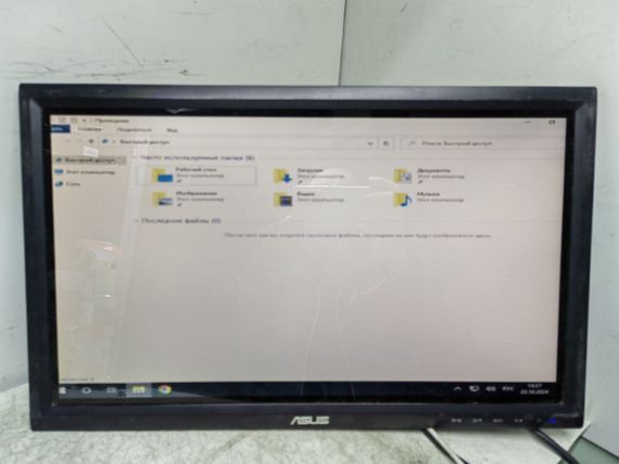 Монітор Б-клас Asus VT207N / 20" (1600x900) TN Touch / 1x DVI, 1x VGA, 1x USB Type-B / VESA 75x75 б/в | Зображення 1