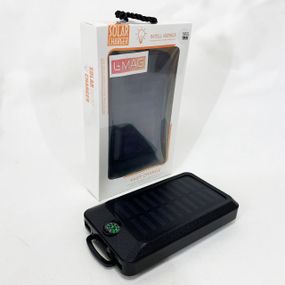 УМБ Power Bank Solar 18000 mAh мобільне зарядне з сонячною панеллю та лампою, Power Bank Charger Black CY-23