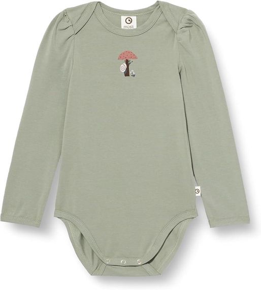 Дитяче боді для новонародженої дівчинки Green Cotton 74 см Оливковий (25111208)
