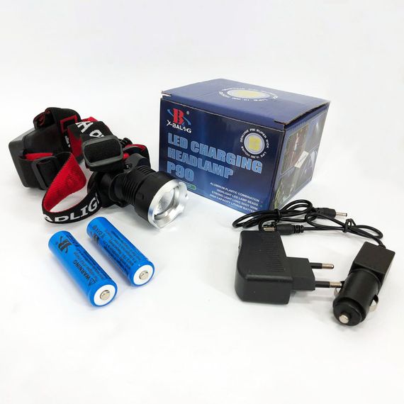 Ліхтарик на голову із зарядкою X-Balog BL-T07B-P90 | Ліхтарик налобний led | Світлодіодний YQ-879 ліхтарик налобний | Зображення 8