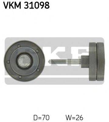 Провідний ролик, полікліновий ремінь VW GOLF V 1.4 TSI 2006 - 2008 (Вир-во SKF) SKF VKM31098 на SEAT ALHAMBRA (710, 711)