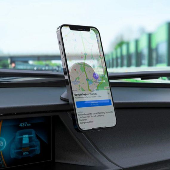 Тримач для мобільного HOCO CA79 Ligue central console magnetic car holder Black | Зображення 5