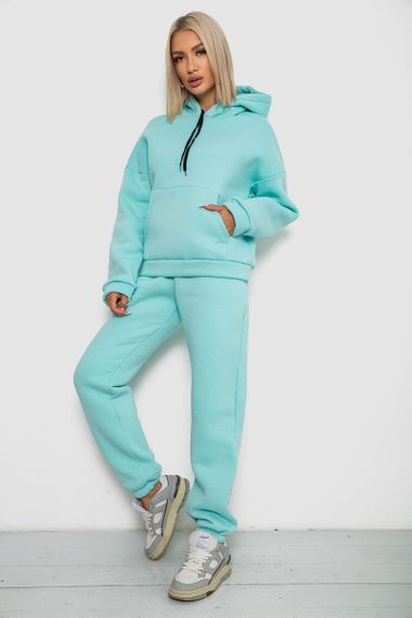 Спортивный костюм женский на флисе, цвет мятный, 238R5726 | Зображення 2