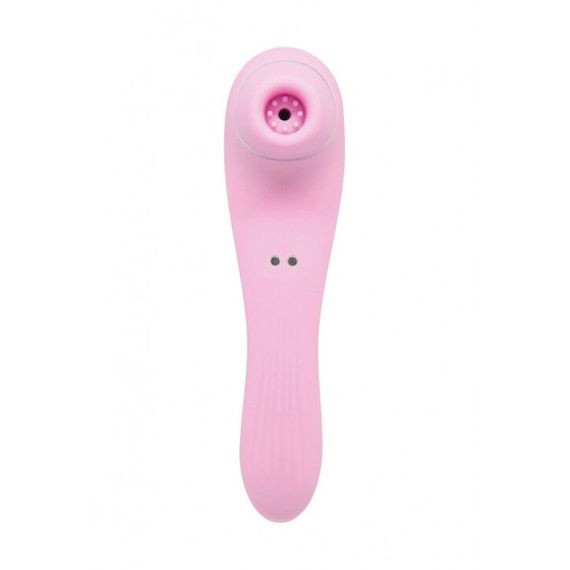 Вакуумний стимулятор з вібрацією Wooomy Smoooch Pink Clitoral Suction & Vibration, 10х2 режимів | Зображення 1