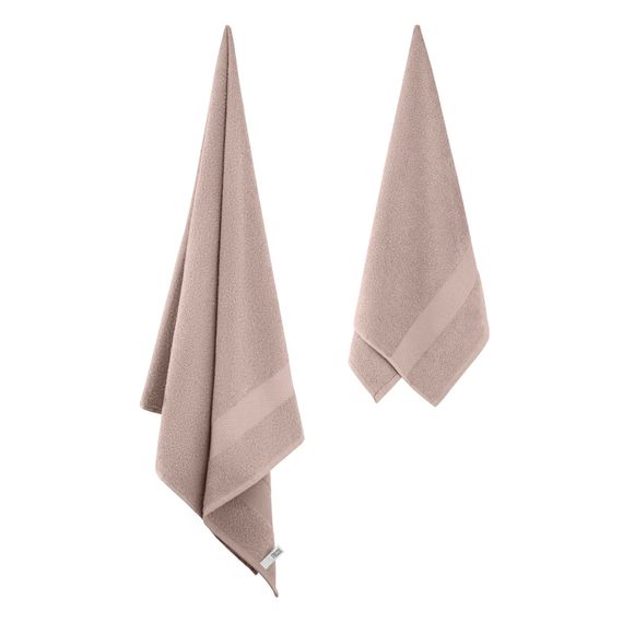 Набір рушників махрових Ardesto Essence 50х90см, 70х140см, 2шт, 100% бавовна, бежевий (ART2358BE) | Зображення 1