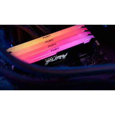 Модуль памяти для компьютера DDR4 16GB (2x8GB) 3600 MHz Beast RGB Kingston Fury (ex.HyperX) (KF436C17BB2AK2/16) | Зображення 3