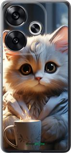 Чохол на Xiaomi Redmi Turbo 3 5G Білий кіт "5646u-3802-2448"