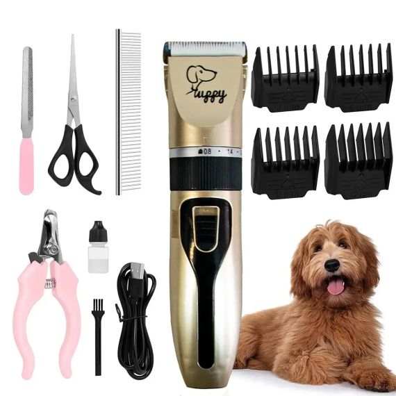 Машинка для стриження собак і кішок Pet Grooming Hair Clipper Kit тример для собак, набір для грумінгу | Зображення 1