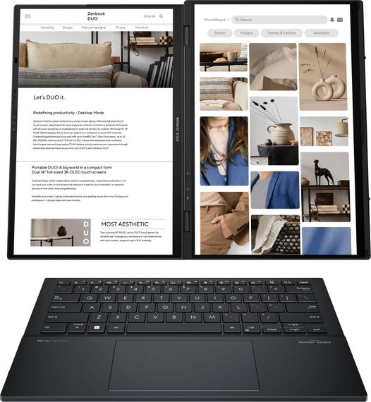 Ноутбук ASUS Zenbook DUO UX8406CA-QL049W 14&quot; FHD OLED 90NB14X1-M001S0 | Зображення 1