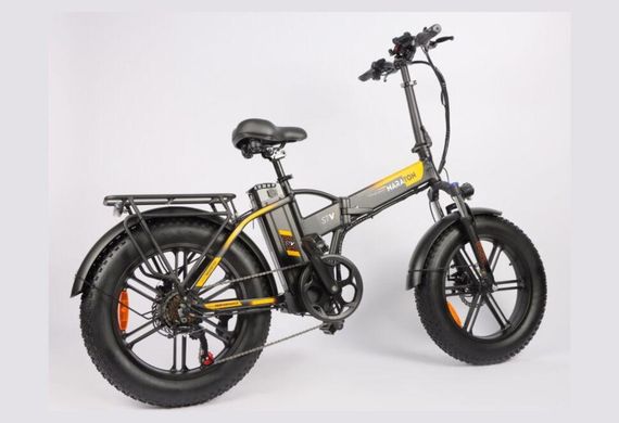 Электровелосипед Maraton Tornado 750W 48V/15Ah Складной электрофетбайк 20", скорость 50 км/ч, Shimano 7 speed, дисковый тормоз | Зображення 1