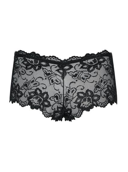 (SALE) Мереживні трусики-шортики Obsessive Idillia shorties black L/XL Sex Aura | Зображення 4