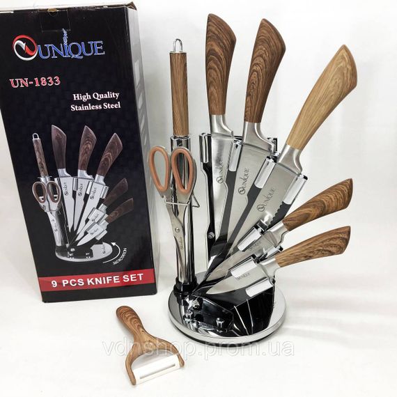 Ножі для кухонних потреб UNIQUE UN-1833, Кухонні ножі для готування Ергономічні кухні XD-46 | Зображення 6