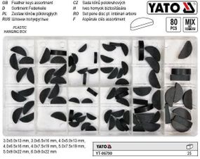 Набор шпонка полукруглая YATO Польща 80 штук YT-06790
