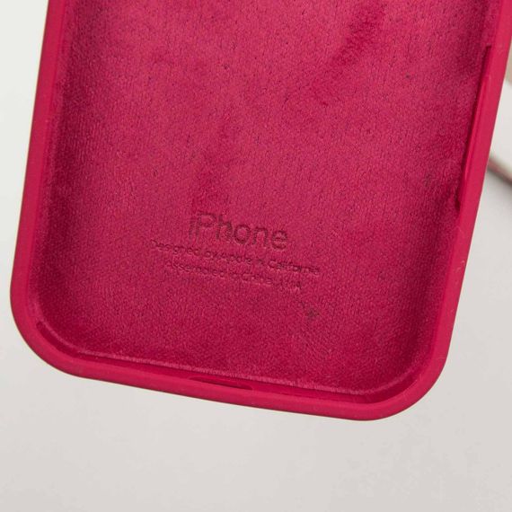 Чохол Silicone Case Full Protective (AA) для Apple iPhone 16 Pro (6.3") Червоний / Rose Red | Зображення 7