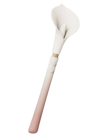 Розкішний вібромасажер Zalo – Calla Blossom Pink, двосторонній, 2 мотори | Зображення 1