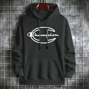 Мужской теплый худи на флисе с принтом OC2234 цвет черный, размер XXL