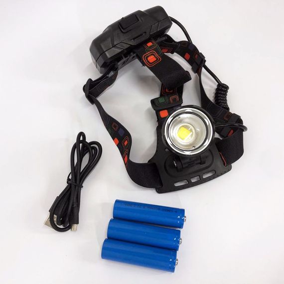 Ліхтар для рятувальників на голову, Налобна лампа, Світлодіодний ліхтар на лоб Ліхтарик лоб LG-74 | Зображення 4