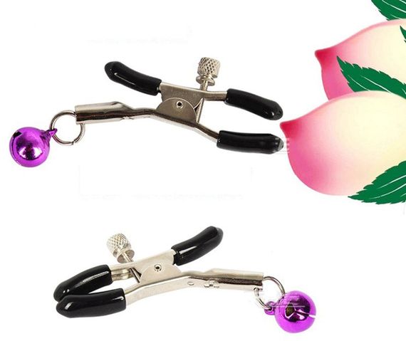 Затискачі на соски з бубонцями "Love Clamps" Sex Aura | Зображення 8