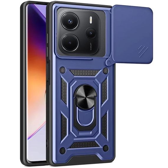 Чохол Ummi Camshield Serge Ring для Xiaomi Redmi Note 14 4G (Int. version) Синій
