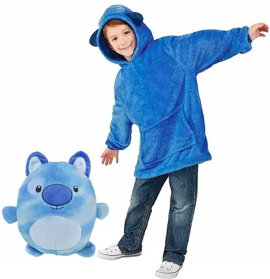 Худи для детей Huggle Pets Hoodie Детская толстовка Детский плед с капюшоном цвет фиолетовый ff