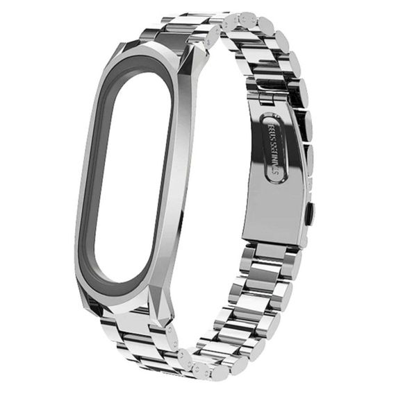 Металевий ремінець Primo Mijobs для фітнес-браслета Xiaomi Mi Smart Band 6 - Silver