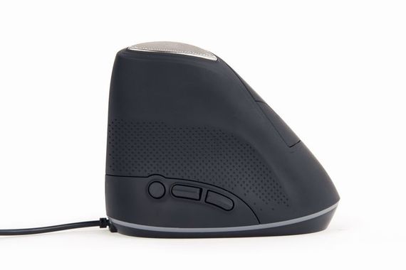 Оптична ергономічна миша MUS-ERGO-03, USB інтерфейс, чорний | Зображення 2