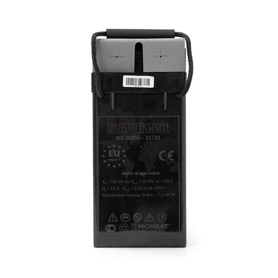 Акумуляторна батарея MONBAT FRONT TERMINAL 12MVR155L AGM 12V/155 Ah, 555x125x276 мм, 50,8 кг | Зображення 2