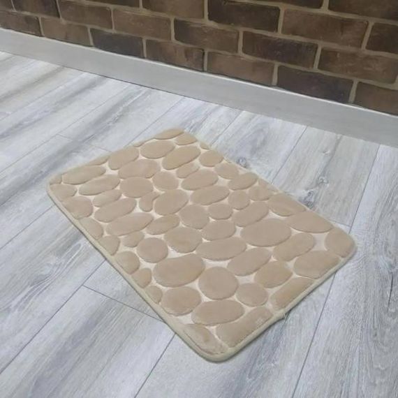 Килимок супервсмоктуючий для ванної кімнати нековзний 40*60см Бежевий