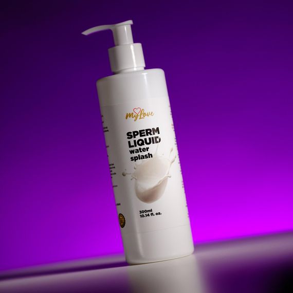 Лубрикант - MyLove Sperm Liquid Water Splash, 300 мл | Зображення 1