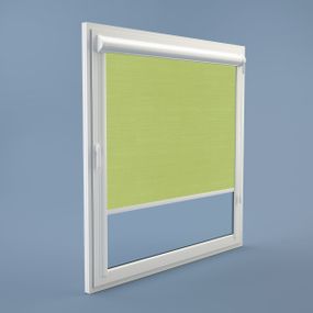 Рулонная штора Rolets Лён 2-873-1050 105x170 см закрытого типа Салатовая