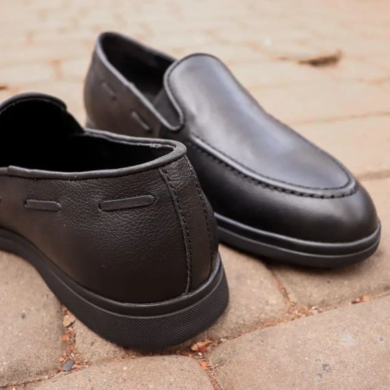 Удобные черные туфли без каблука 41 размер | Зображення 2