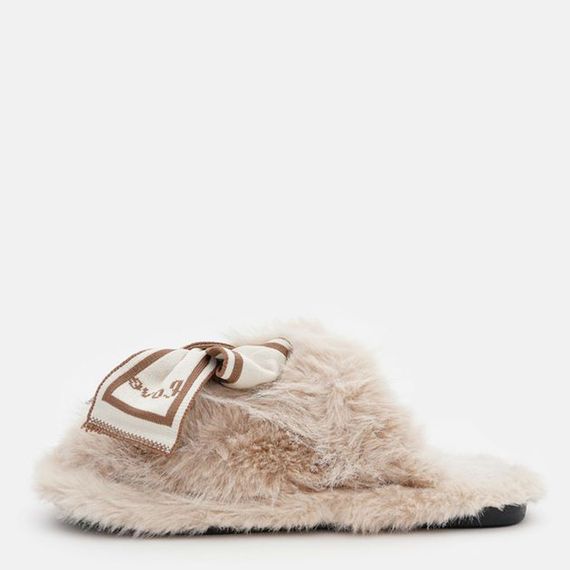 Домашні тапочки жіночі 591148 Бежеві 36-37 38-39 40-41 | Зображення 3