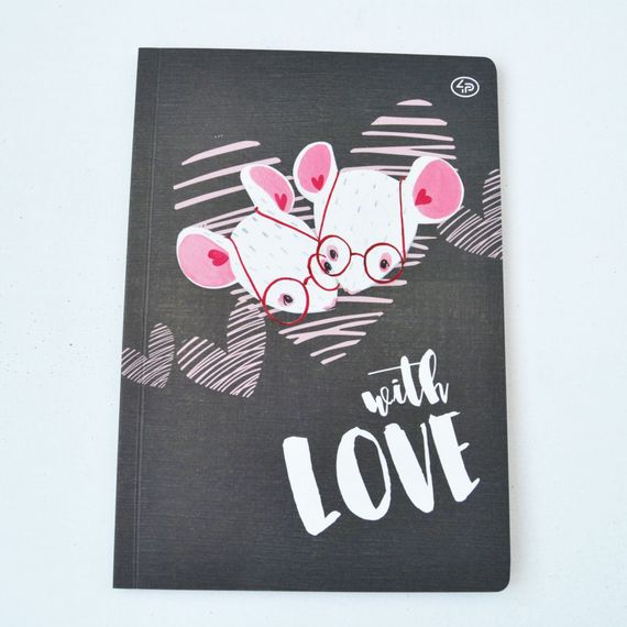 Блокнот 4Profi  "With love", one 40  арк. формат А5 902200