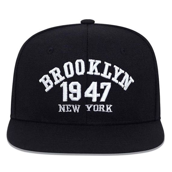 Кепка снепбек (Snapback)  Brooklyn 1947 NY Чорний 56-61р (9021) | Зображення 8
